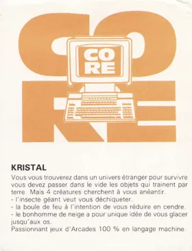 Kristal (UK) (1985) box cover back